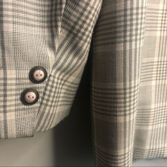 Vintage Tribal Plaid Academia Blazer - Picture 6 of 8